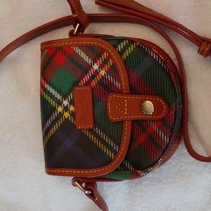 Dooney & Bourke tartan plaid small crossbody bag.